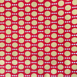Yellow Dots on Red