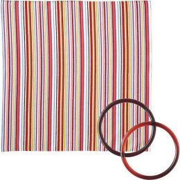 70 Modern-girl with Furoshiki Bag Rings | Stripe Multi2